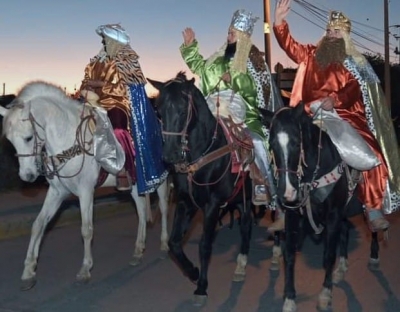 Caravana de Reyes en Dolores Hidalgo.