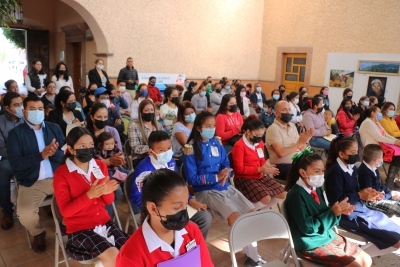 Se realiza el primer concurso de oratoria preescolar y primaria 2022, en San Felipe.