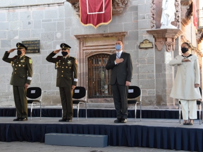 CONMEMORAN CON ACTO CÍVICO EL 252 ANIVERSARIO DEL NATALICIO DEL GENERALÍSIMO IGNACIO DE ALLENDE Y UNZAGA