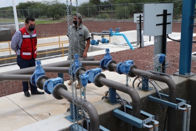 Presidente Municipal Miguel Ángel Rayas Supervisa Construcción de Planta de Tratamiento de Aguas Residuales