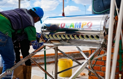 Ocampo: Cien calentadores solares  para las familias Ocampenses