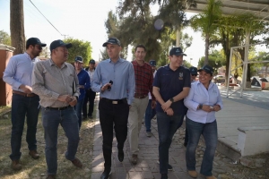 Gobierno Municipal supervisa obra de la línea verde en la cabecera municipal