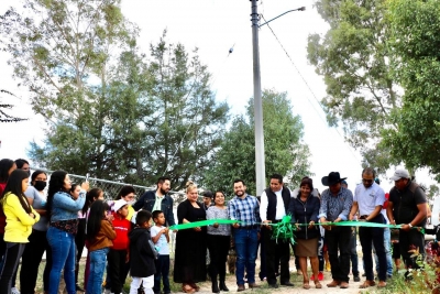Inauguración de ampliación de distribución eléctrica en la comunidad de La Estanzuela, San Felipe.