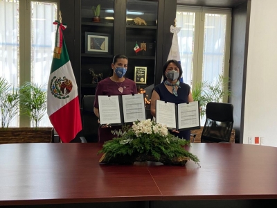 Dolores Hidalgo: Presidenta Municipal firma convenio de Seguridad
