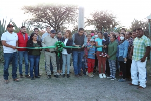 Inauguración de ampliación de distribución eléctrica en la comunidad Santa María de Guadalupe, en San Felipe