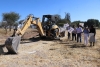 Presidente Municipal Da Banderazo para la Construcción de la Cafetería en el Cecyte.